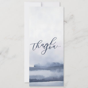 Cartão de Agradecimento Elegante Estilo Aquarela