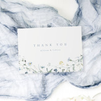 Elegante Flor Silvestre Azul Poeirento Casamento R