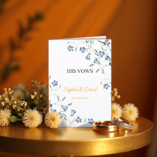 Cartão De Agradecimento Elegante Floral Seu Vows Wedding Card