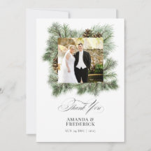 Elegante Foto de Casamento de Natal com Pinheiro d