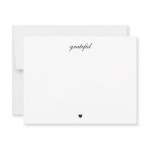 Elegante Grateful Heart Simple Script Old Money