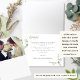 Cartão De Agradecimento Elegante Greenery and Script, Casamento ou Outro, (Criador carregado)