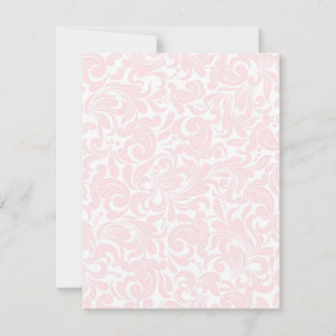 Cartão De Agradecimento Elegante Pink Paisley Personalizado Dia das Mães