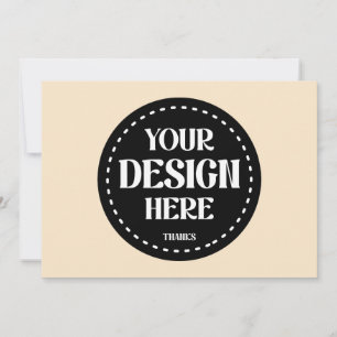 Cartão De Agradecimento Elegante, refinado, elegante e minimalista