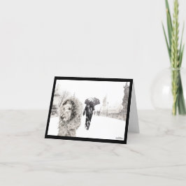 Cartão De Agradecimento Ella Bella Banana sobre a Ponte Charles, Praga