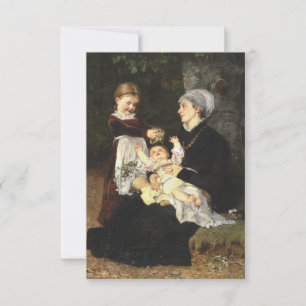 Cartão De Agradecimento Em Ammes Besøg - Bertha Wegmann Arte Fina