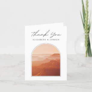 Cartão de agradecimento em branco com foto do Gran