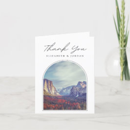 Cartão de Agradecimento em Branco de Yosemite
