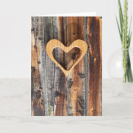 Cartão De Agradecimento Em forma de placa de saudação cardíaca