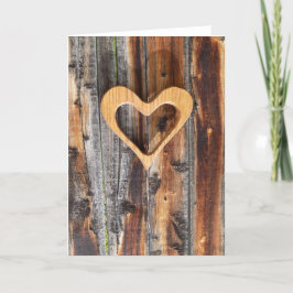 Cartão De Agradecimento Em forma de placa de saudação cardíaca