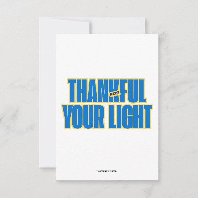 Cartão De Agradecimento Employee Appreciatin Thank you Card (Frente)