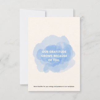 Cartão De Agradecimento Employee Staff Thank You Appreciation Card