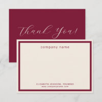 Empresarial Moderno Burgundy Creme
