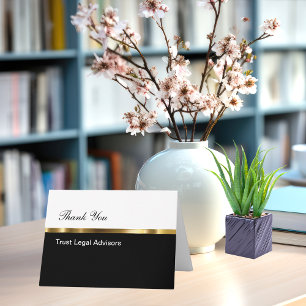 Cartão De Agradecimento Empresas clássicas Obrigado