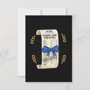 Cartão De Agradecimento Empréstimo Estudantil Pago Integralmente - Celebra