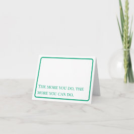 Cartão De Agradecimento Encouragement: More You Can Do Notecard