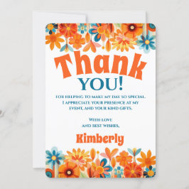 Cartão De Agradecimento Energia do ventilador do monitor 60s 70