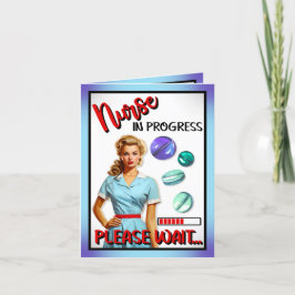 Cartão De Agradecimento Enfermeira Nostálgica Enfermeira Em Andamento