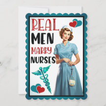 Enfermeira Retro Pinup_ Real Men Casado Enfermeiro