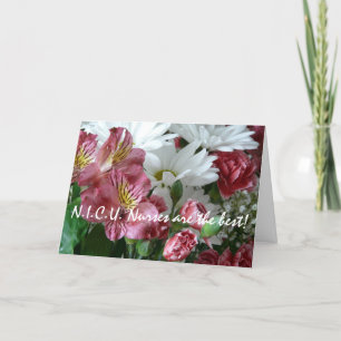 Cartão De Agradecimento Enfermeiras da UTI são as melhores!-Floral