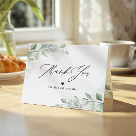 Cartão De Agradecimento Enfermeiro Médico Herói Verde Eucalyptus