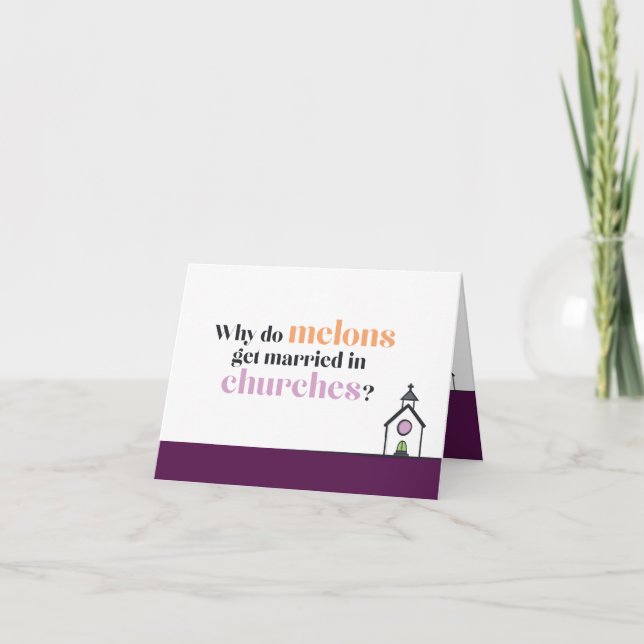 Cartão De Agradecimento Engagement Card | Can't Elope (Frente)