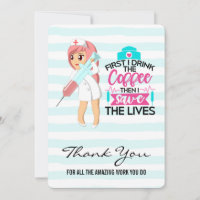 Engraçada com Agulha hipodérmica Dia da Enfermeira