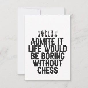 Cartão De Agradecimento engraçado, abençoado, xadrez, xadrez, engraçado, p