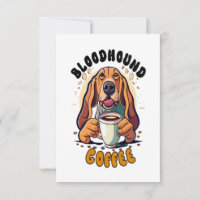 Engraçado bebendo de cão Bloodhound