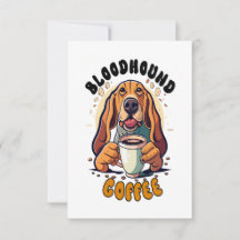 Engraçado bebendo de cão Bloodhound