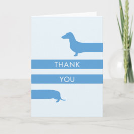 Cartão De Agradecimento Engraçado Dachshund Obrigado
