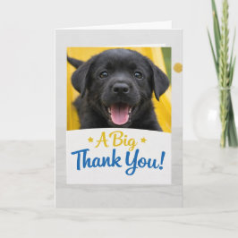 Cartão de Agradecimento Engraçado do Cachorrinho L