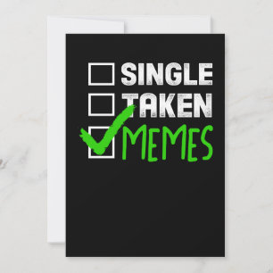 Cartão De Agradecimento Engraçado Meme Solteiro-Presente Tomado Memes