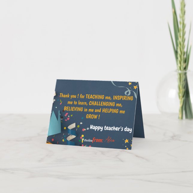 Cartão de Agradecimento Engraçado para o Dia dos P (Verso)