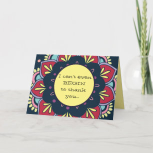 Cartão De Agradecimento Engraçado/sincero Obrigado