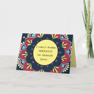 Cartão De Agradecimento Engraçado/sincero Obrigado