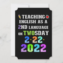 Ensino de inglês ESL na terça-feira 2/22/2022