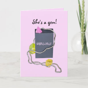 CARTÃO DE AGRADECIMENTO ENTRE EM PINK E AMARELO ELA É UM ANIVERSÁRIO DE GE