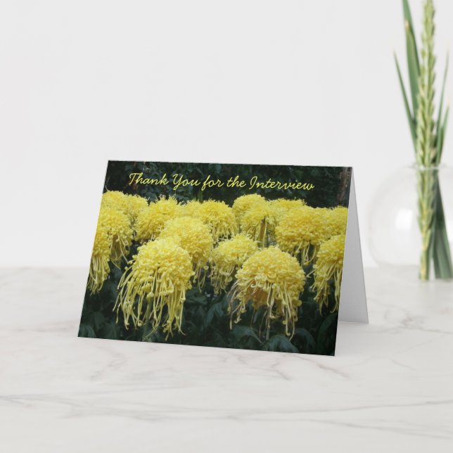 Cartão De Agradecimento Entrevista Obrigado (Frente)