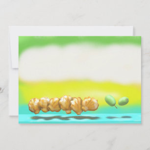 Cartão De Agradecimento Entusiasmo de limão Madeleines e uvas verdes