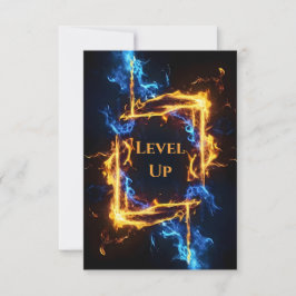 Cartão De Agradecimento Epic Fire Portal Gaming Birthday Party Event