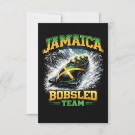 Cartão De Agradecimento Equipe Jamaicana de Bobslê