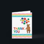 Cartão De Agradecimento Eric Carle | Beary Girl Birthday - Obrigado<br><div class="desc">Obrigado todos os seus convidados por terem vindo ao aniversário do Eric Carle do vosso filho com estas lindas notas de agradecimento.</div>