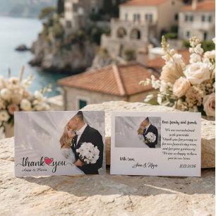 Cartão De Agradecimento Esboço Desenhado à Mão Coração Sobreposição de Fot