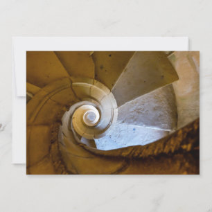 Cartão De Agradecimento Escada em Espiral Descendo