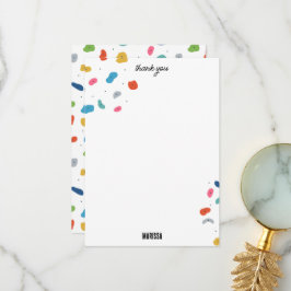 Cartão De Agradecimento Escalada em Rocha Crianças Coloridas Fofas