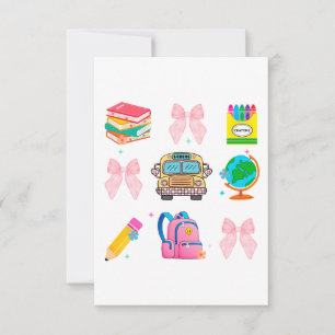 Cartão De Agradecimento Escola Coquette, Camisas de Volta às Aulas, Profes