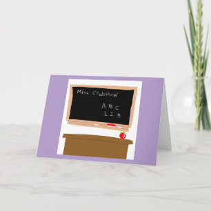 Cartão De Agradecimento Escola 🏫 Professora 👩🏫 Mesa