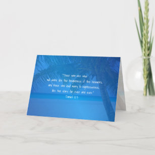 Cartão De Agradecimento Escritura Líder de Apreciação do Pastor Azul Tropi