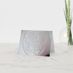 Cartão De Agradecimento Escultura de neve de Peacock, Hotel de Glace, Queb